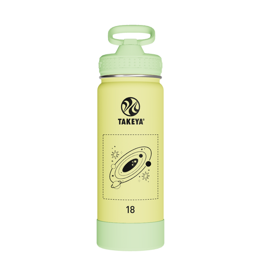 Actives Kids Glow In The Dark Water Bottle With Straw Lid - customized