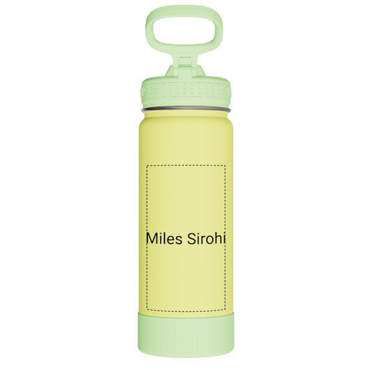 Actives Kids Glow In The Dark Water Bottle With Straw Lid - customized