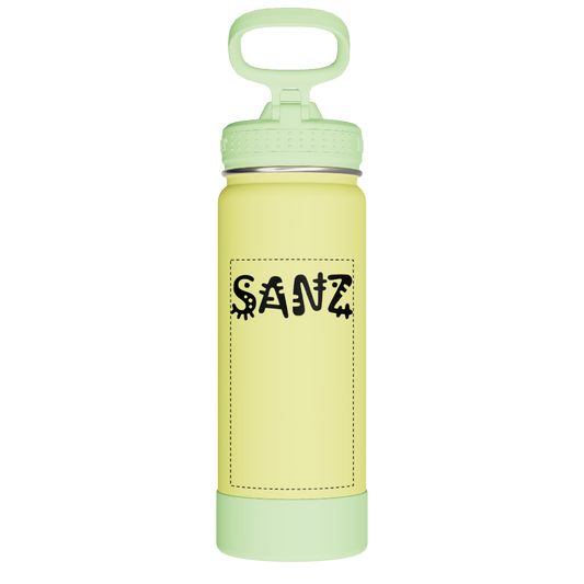 Actives Kids Glow In The Dark Water Bottle With Straw Lid - customized