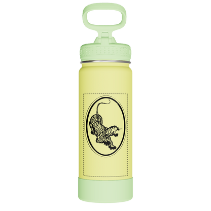 Actives Kids Glow In The Dark Water Bottle With Straw Lid - customized