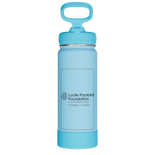 Actives Kids Glow In The Dark Water Bottle With Straw Lid - customized